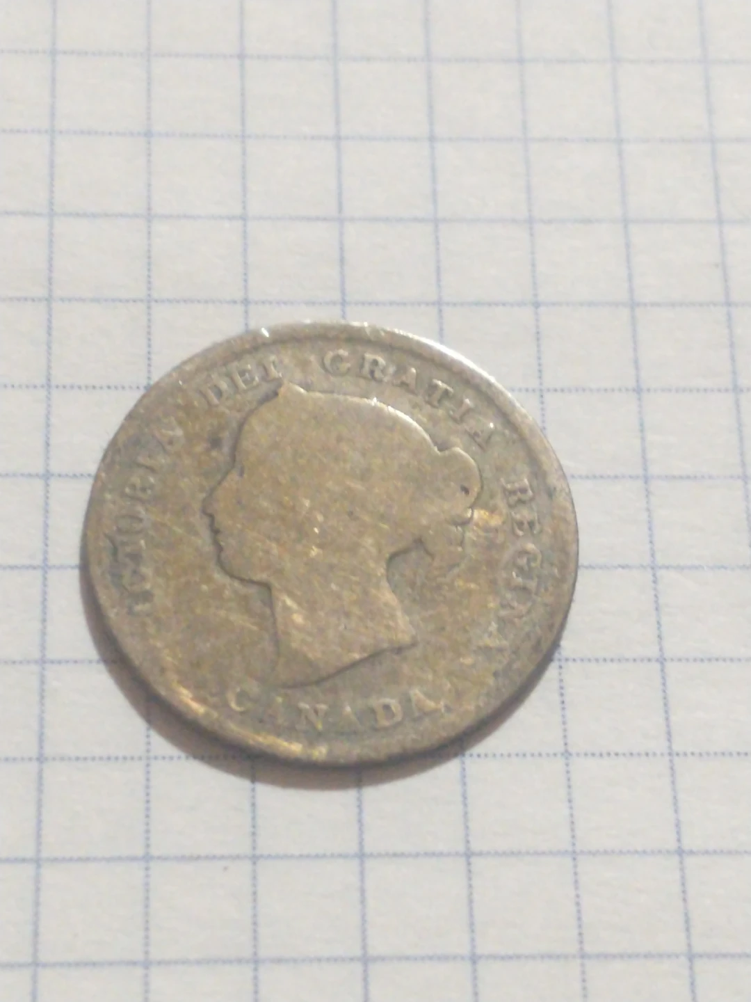 KM #2 1898 Canada five cent Victoria .925 silver coin, poor - photo 4