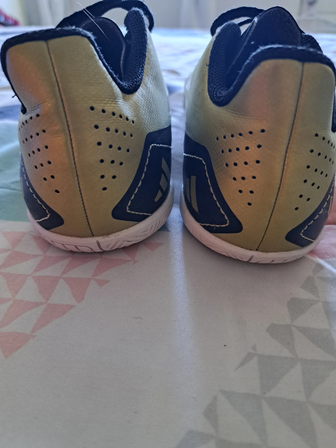 Adidas F50 Messi Indoor Soccer Shoes Gold/Black - photo 3