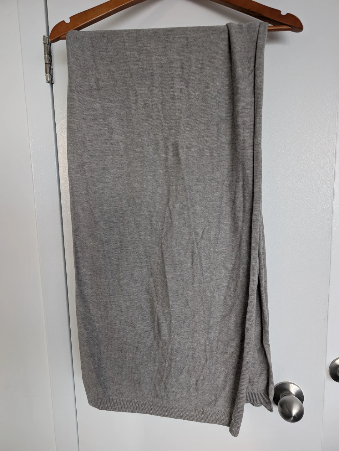 Grey Knit Shawl