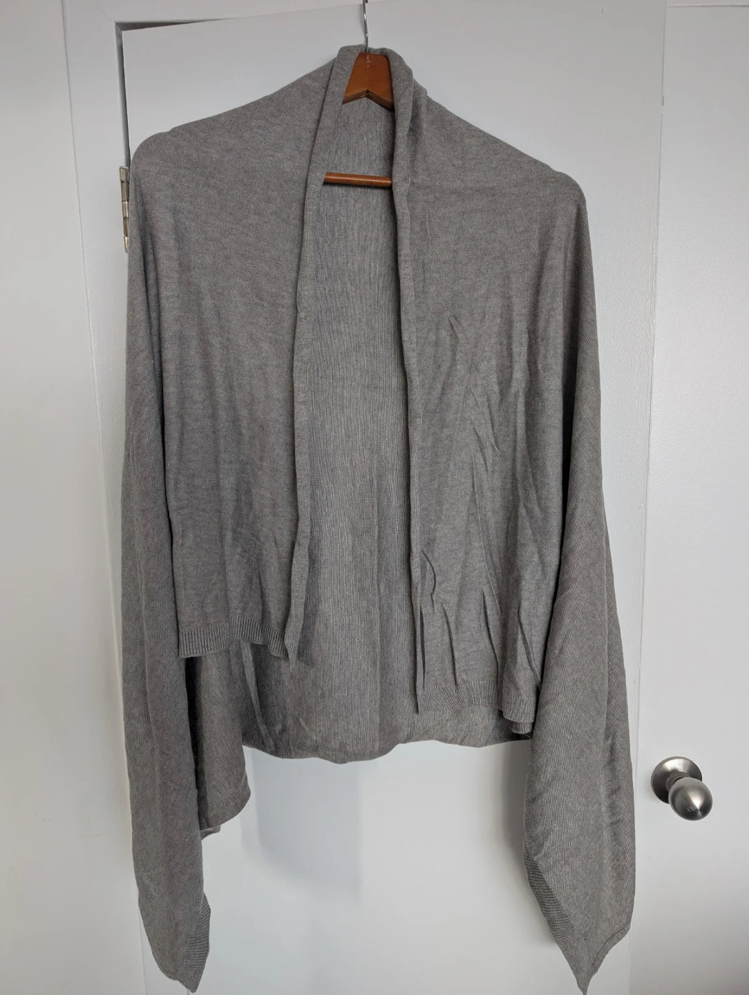 Grey Knit Shawl - photo 2