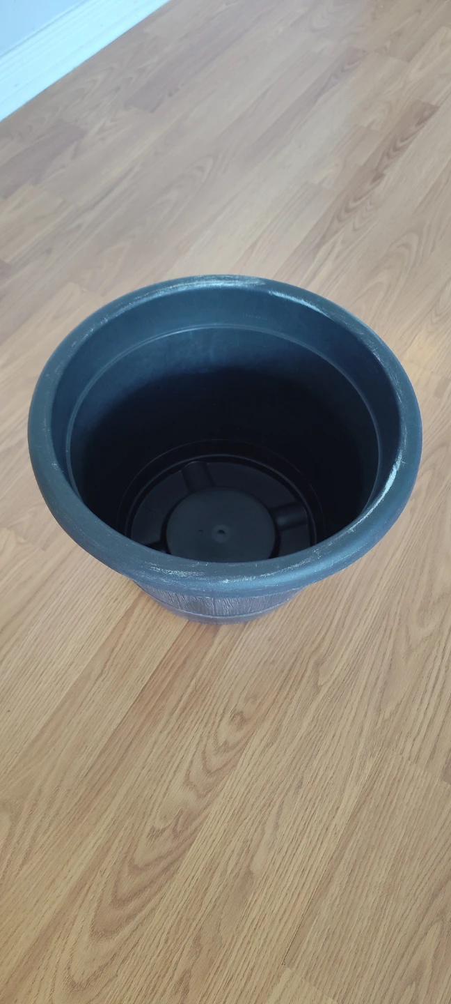 Black Barrel Planter Pot - photo 2