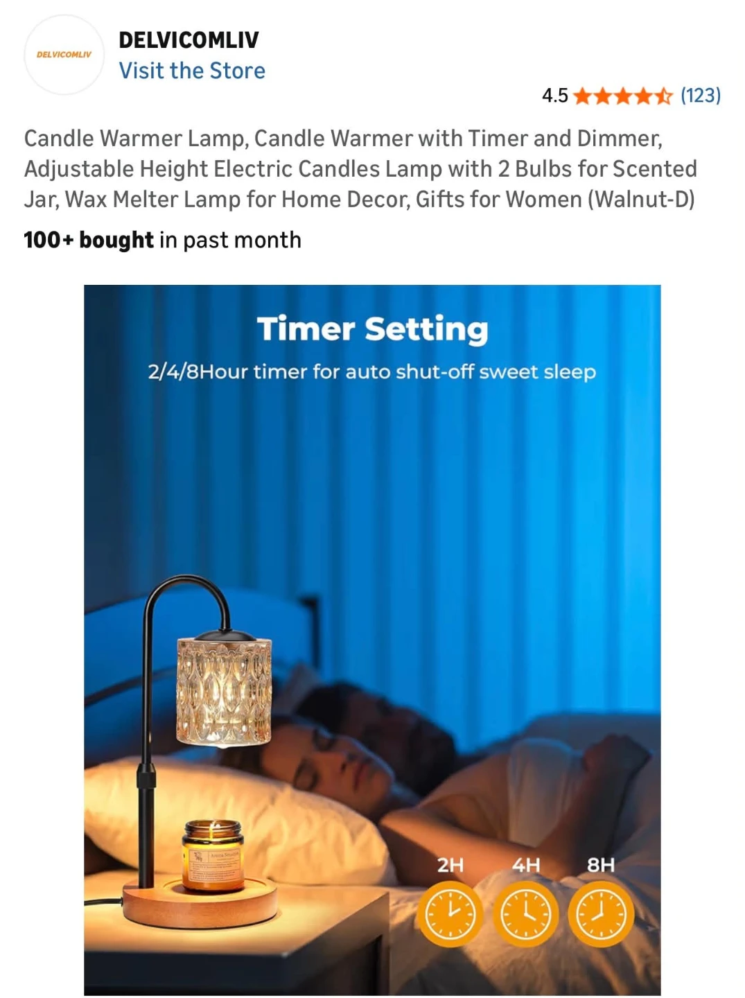 Candle Warmer Lamp with Timer & Dimmer - photo 5