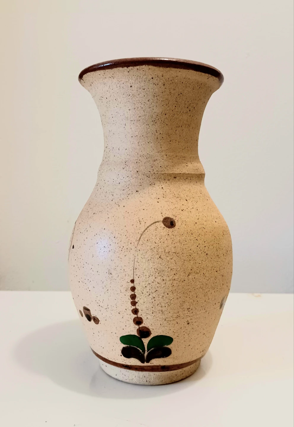 Vtg Mexican Stoneware Vase - photo 2
