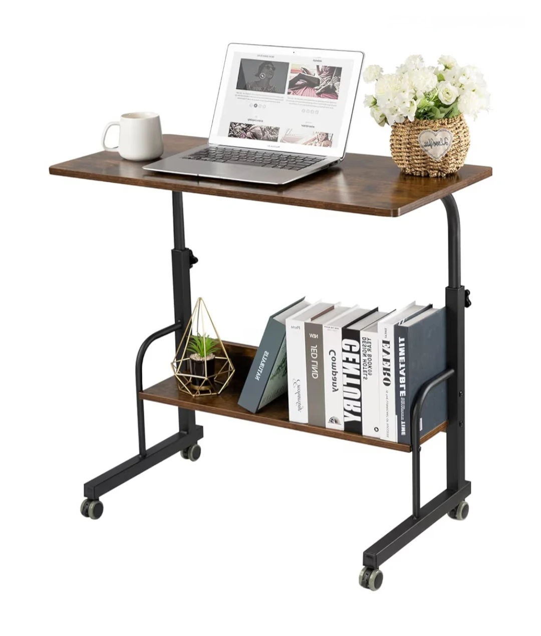 Adjustable Height Rolling Laptop Desk - photo 4