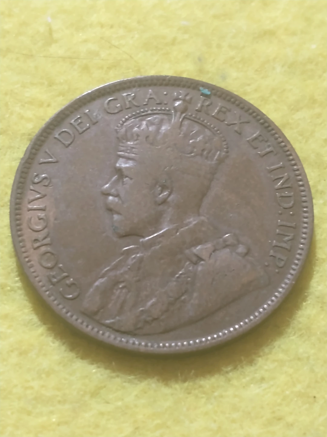 XF 1917 Newfoundland King George V large cent KM #16 - photo 4