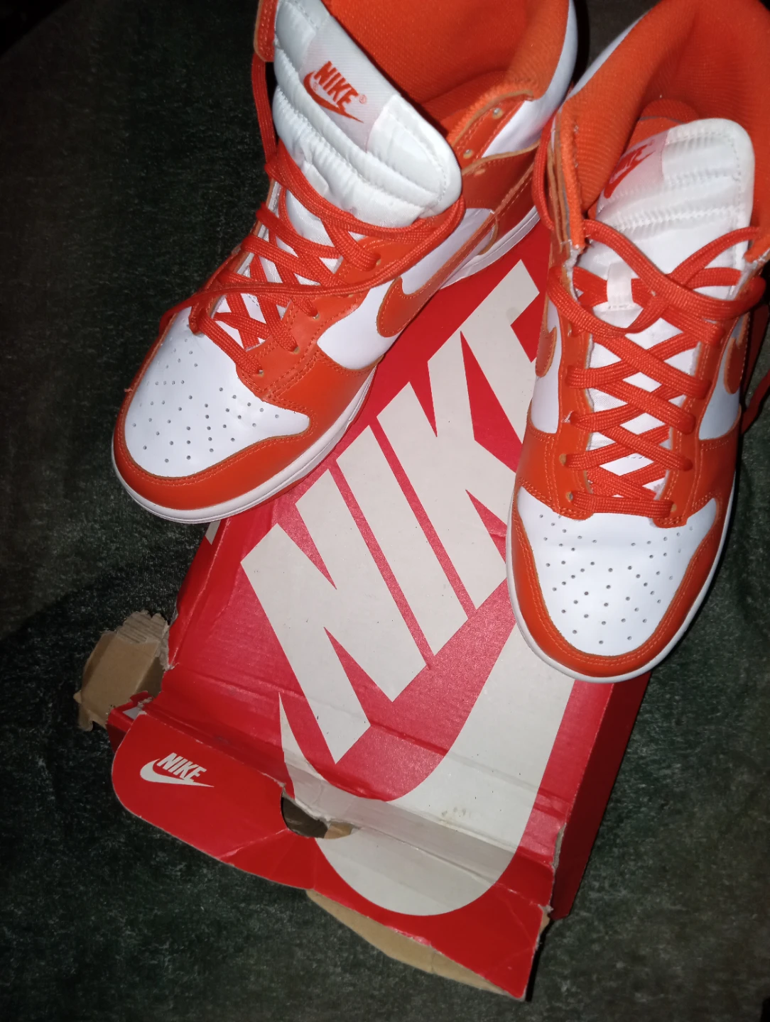 Nike Dunk High Wmns "White/Orange" DD1869 100 - photo 4