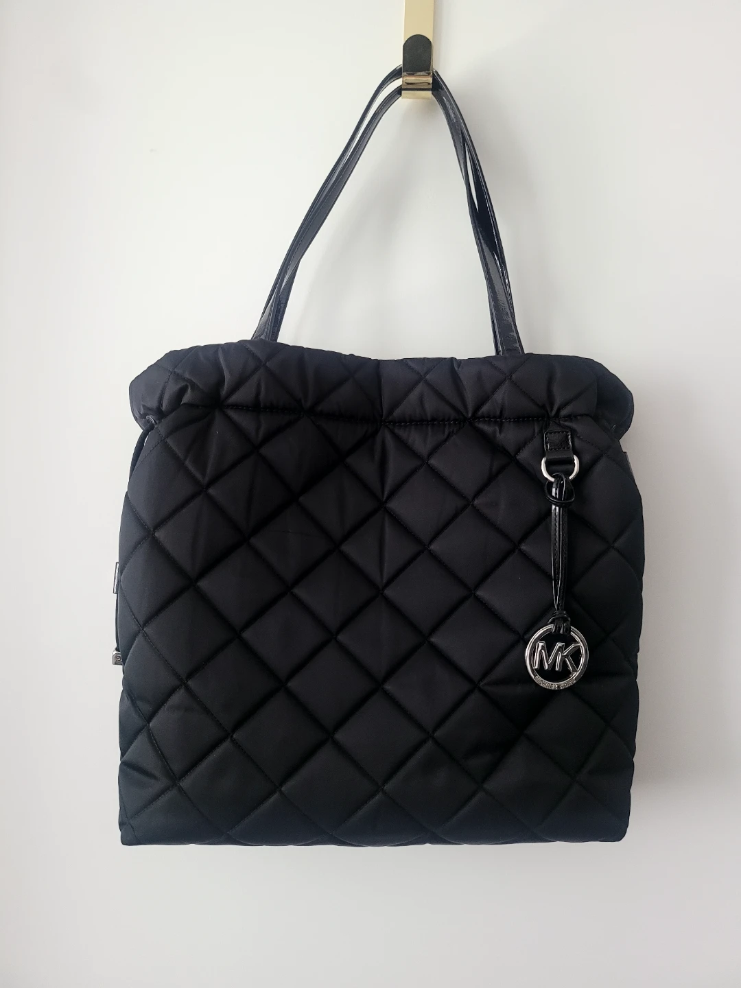 Michael Kors Black Quilted Tote Bag