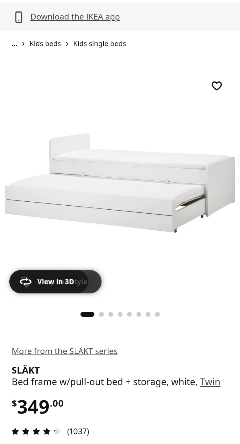 SLAKT IKEA Pull-out Bed - photo 3