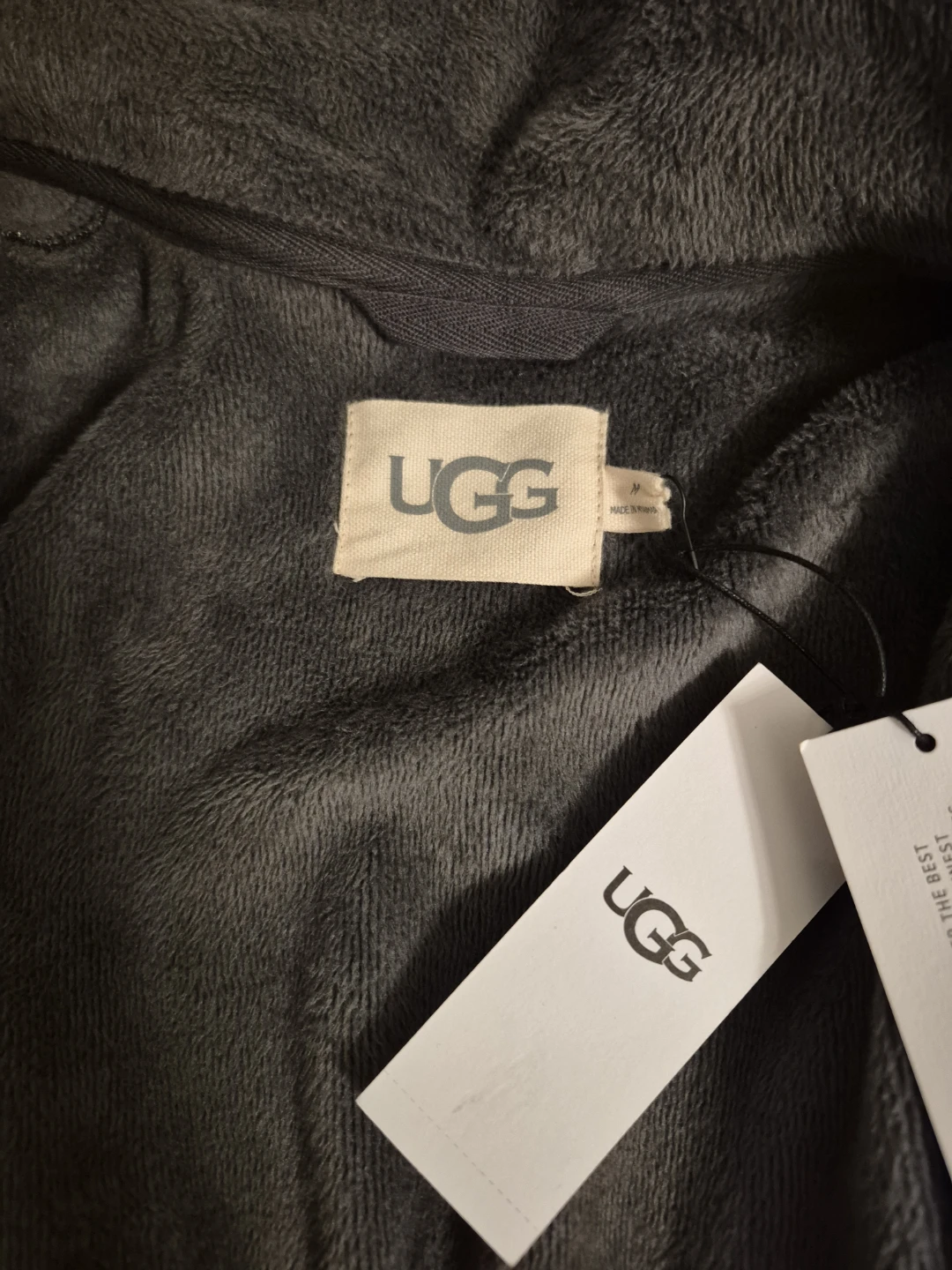UGG Robe - Charcoal Grey - Size M - photo 4