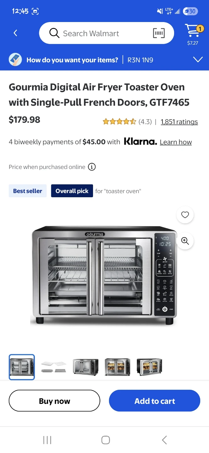 Gormia digital airfryer oven toaster. - photo 3