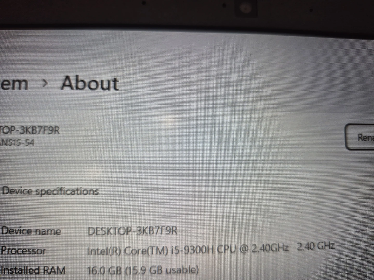 Acer Nitro 5 Laptop - Intel i5, 16GB RAM, NVIDIA GeForce1050 - photo 3