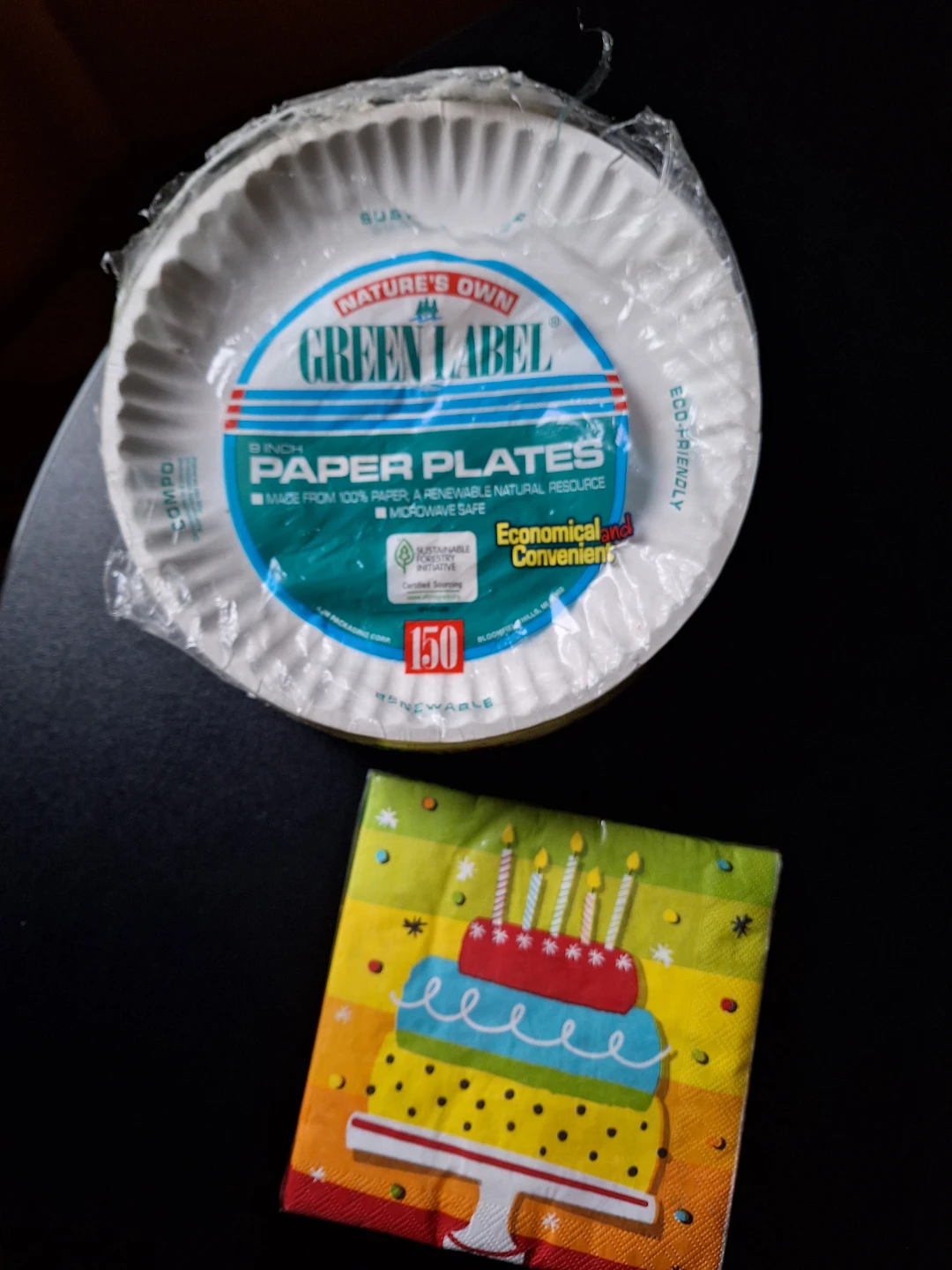 Nature's Own Green Label Paper Plates - 150 Count, 9-Inch