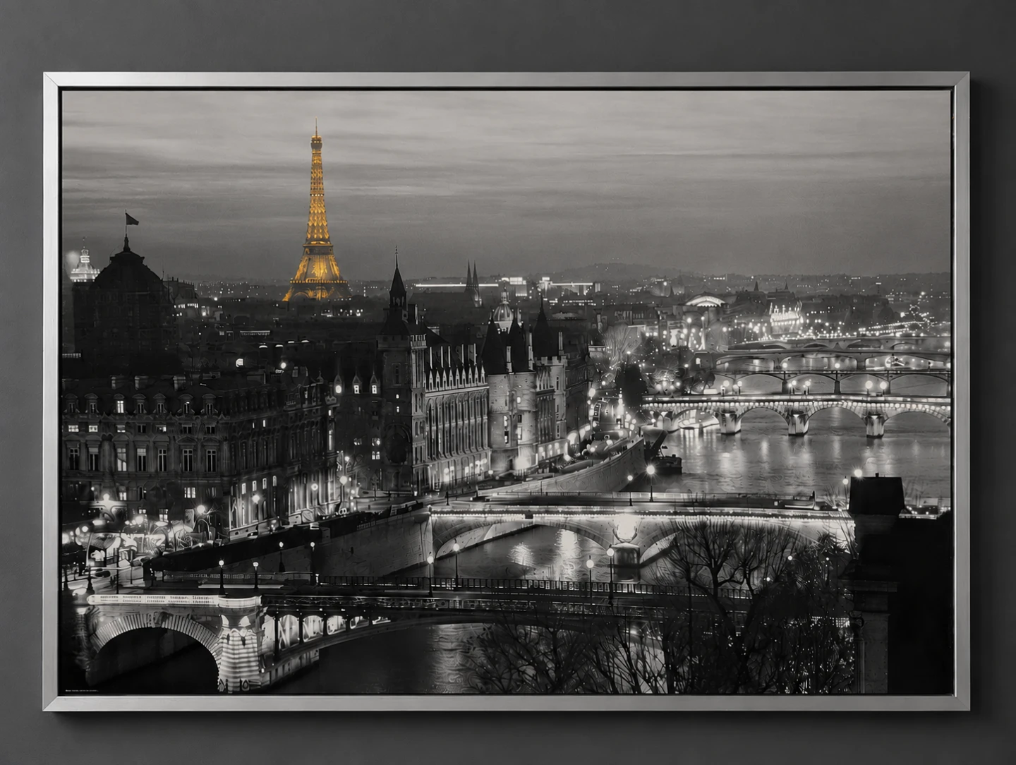 Framed Paris Cityscape Wall Art - photo 2