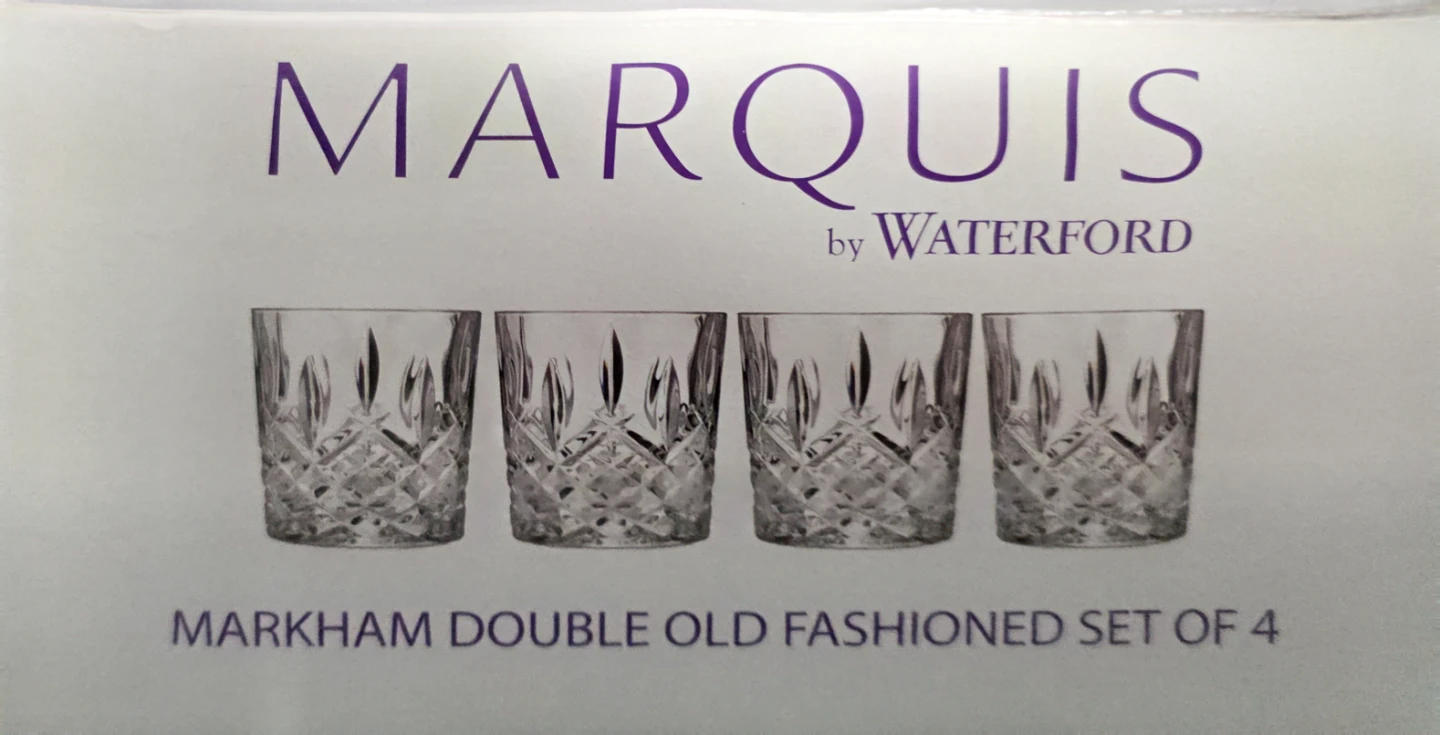 Marquis by Waterford Markham Double Old Fashioned Glasses