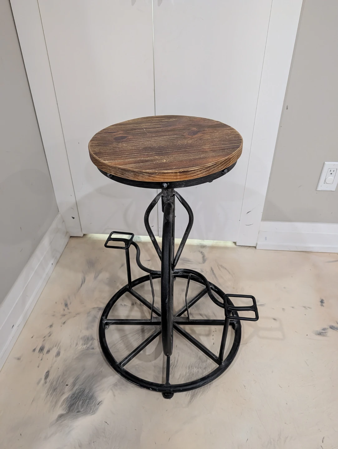 Industrial Style Bicycle Bar Stool, Set of 2 - photo 2