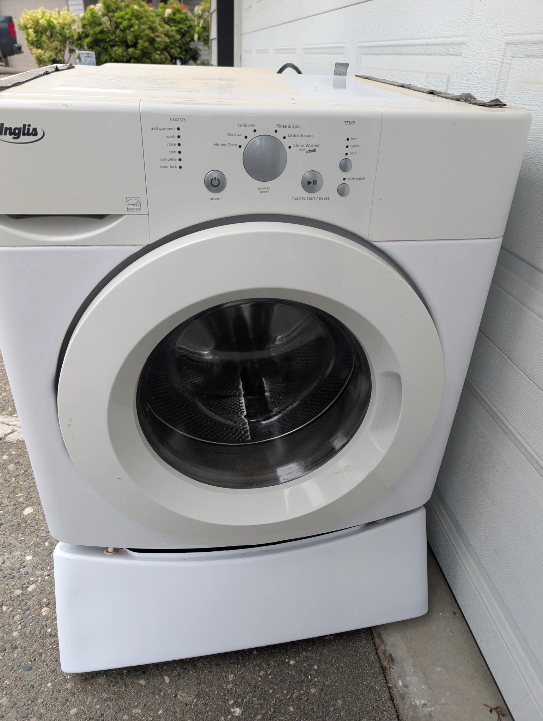 Washer and dryer