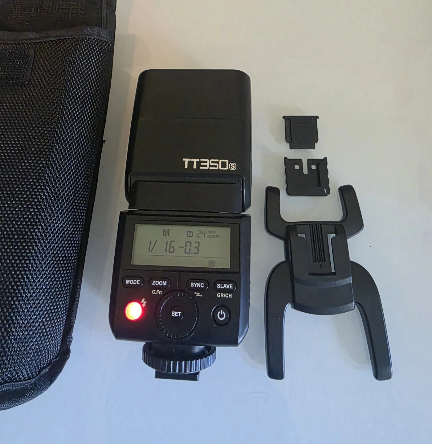 Godox Thinklite TT350S Mini Camera Flash for Sony - Case & Stand - photo 2