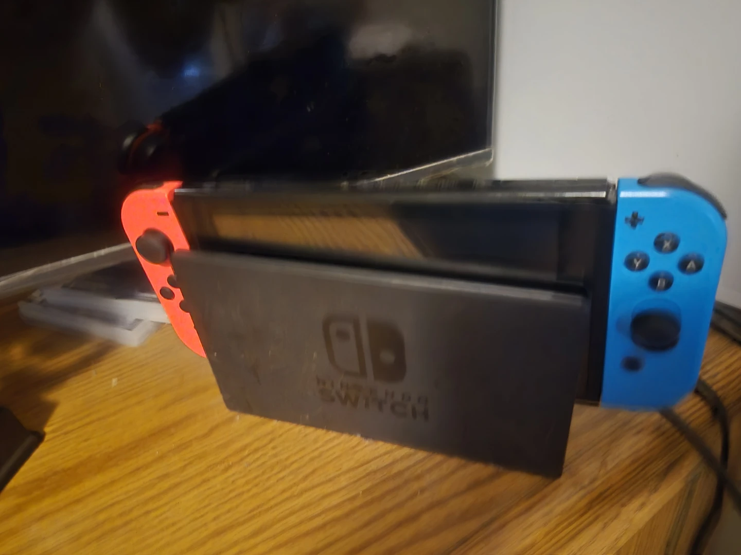Nintendo Switch Console with Neon Blue and Red Joy-Cons - photo 3