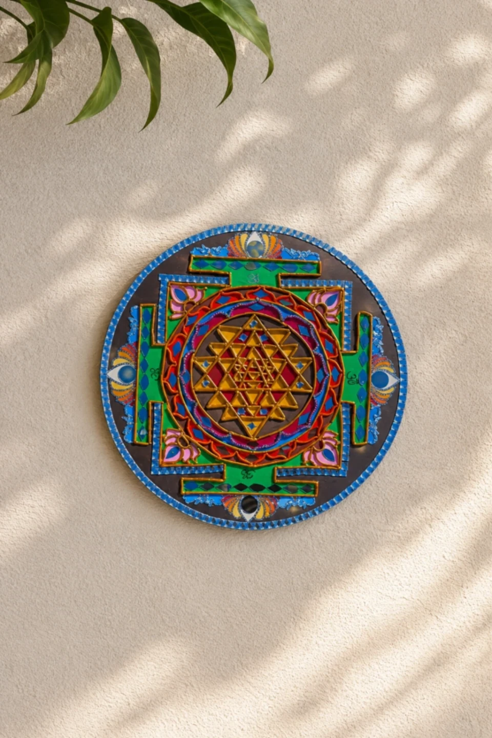 Vibrant Sri Yantra Wall Hanging Art - photo 3
