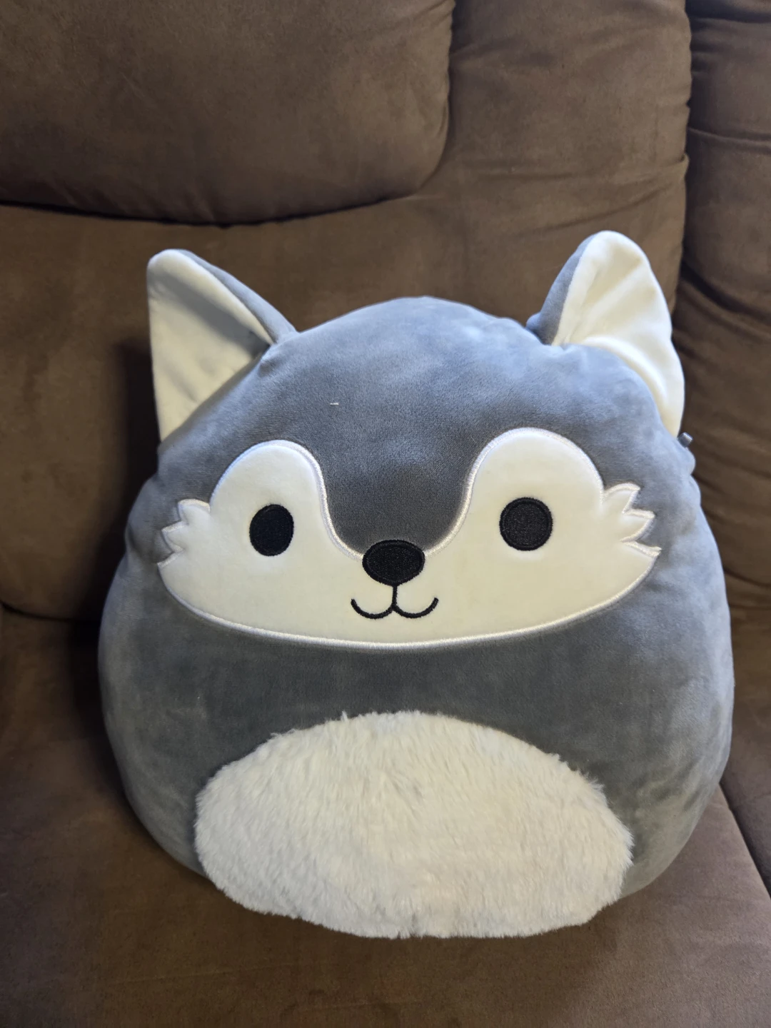12" Willy the Wolf Squishmallow - Grey Fuzzy Belly Plush
