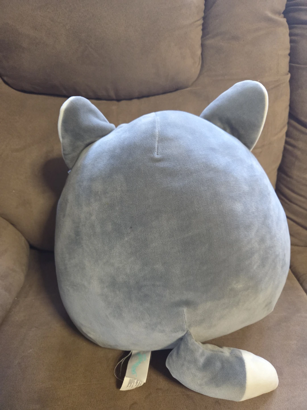 12" Willy the Wolf Squishmallow - Grey Fuzzy Belly Plush - photo 2
