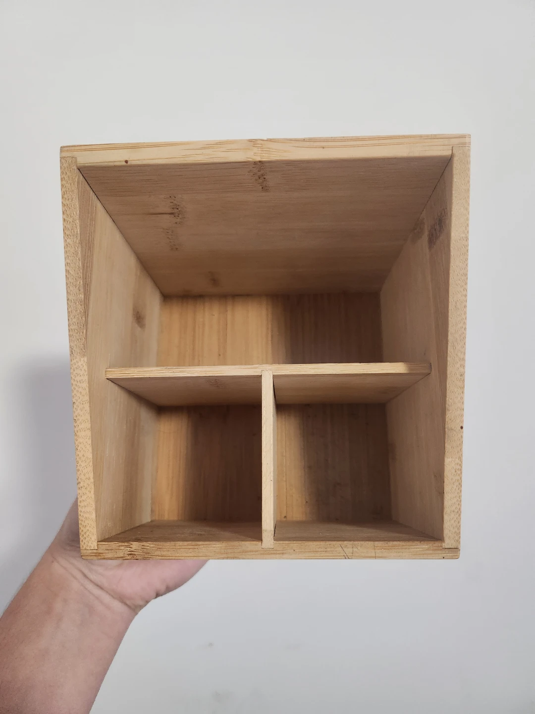 Bamboo Desk Organizer Holder - photo 2