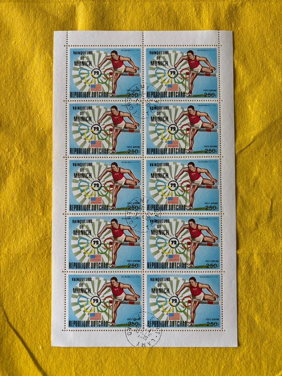 Stamp sheets set (4x) Munich Olympics 1972 - photo 2