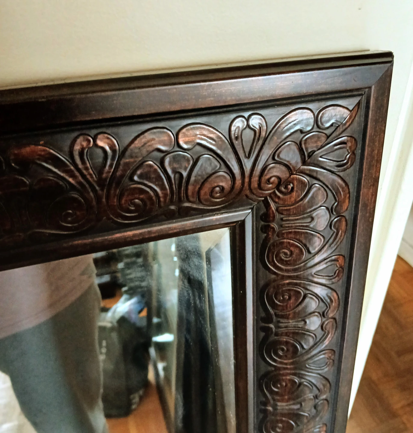 Ornate Carved Framed Mirror - photo 2