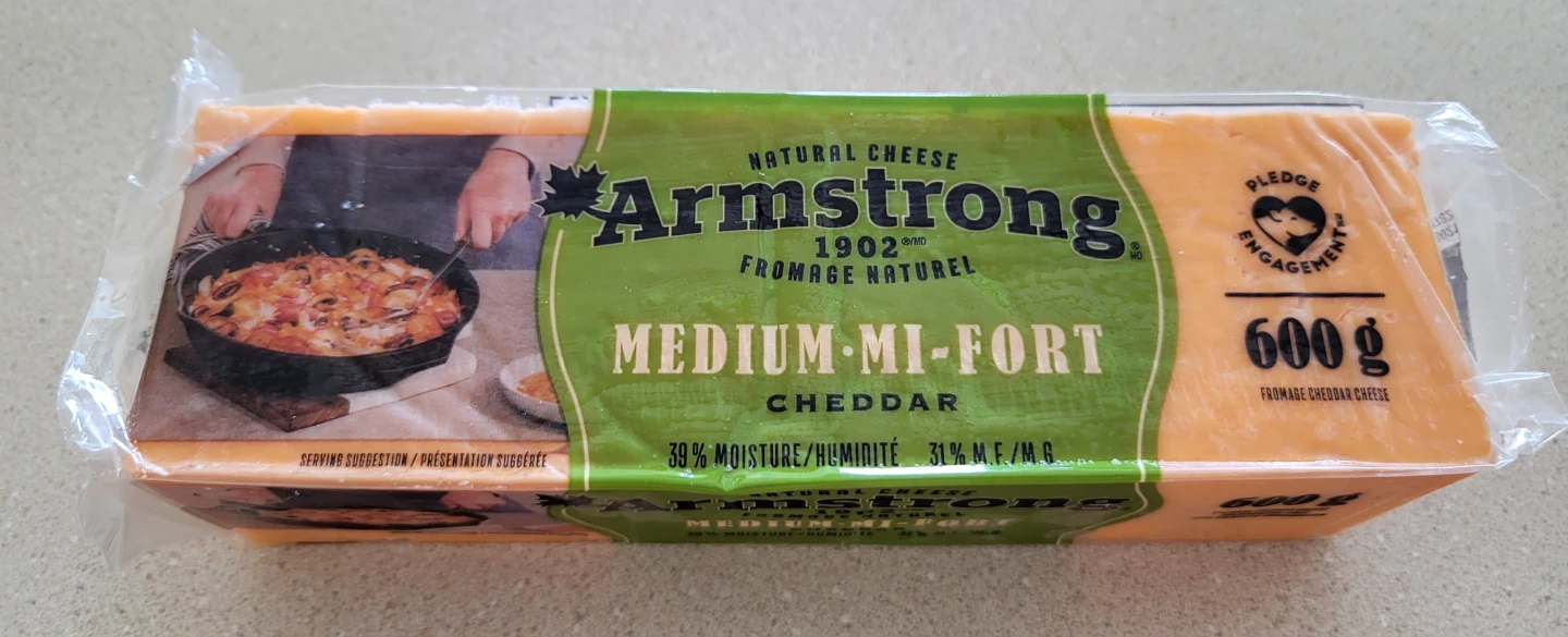 NEW! Armstrong Cheddar Cheese (600g)