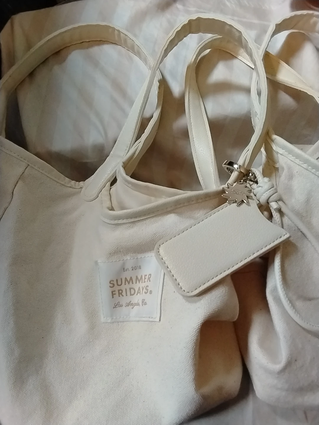 Summer Fridays Canvas Tote Bag Set