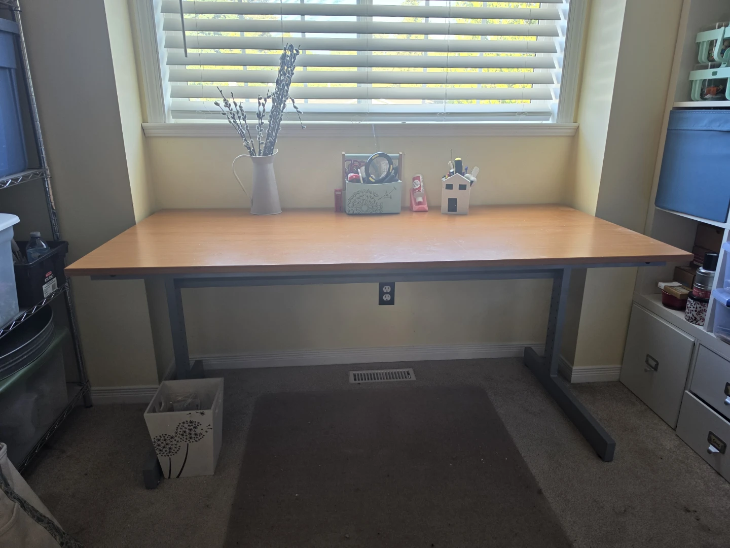 Ikea, Wooden top desk with metal legs