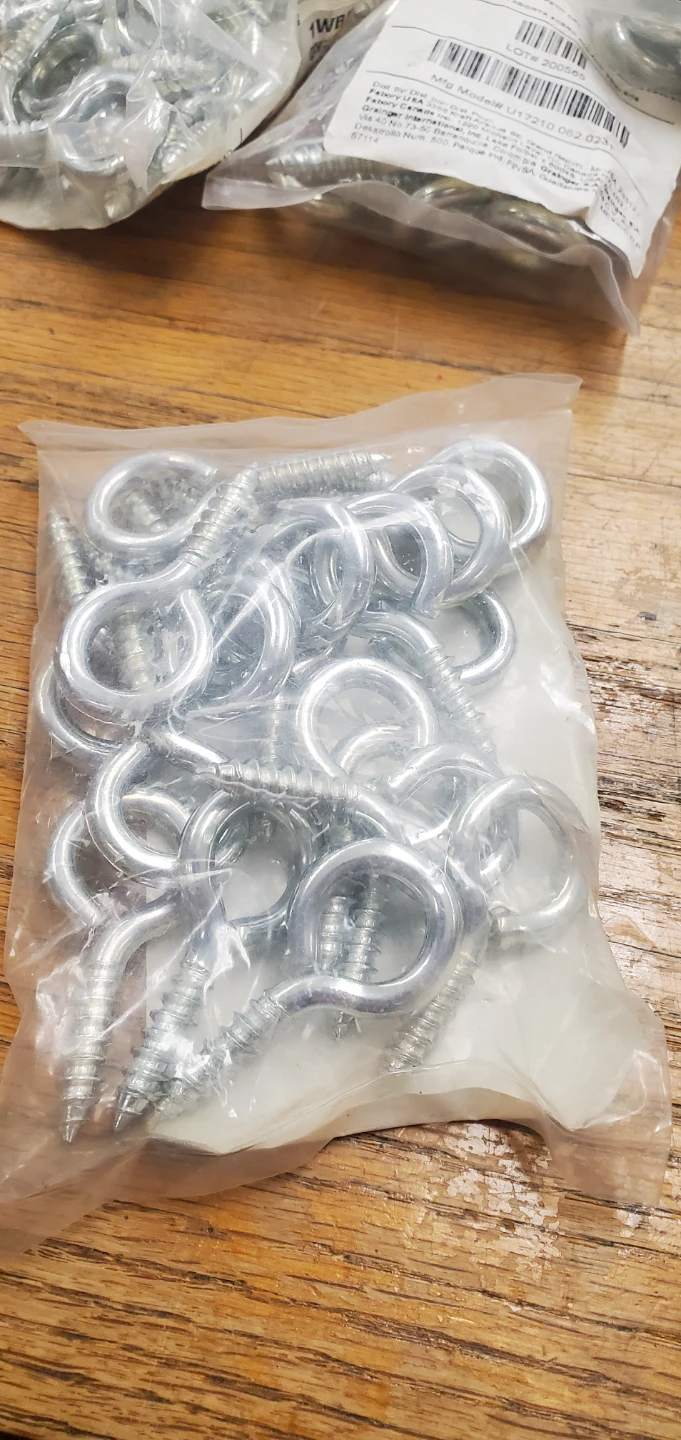 Fabory Screw Eye Steel Zinc Plated 5/8x2.5/16 Inch - 20 Count - photo 3