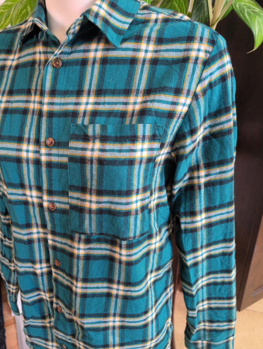 Men's Plaid Flannel Shirt Size 16 - photo 2