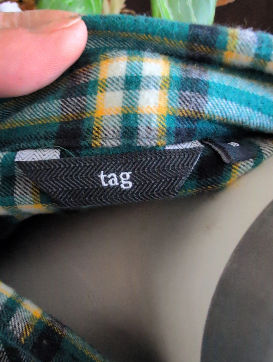 Men's Plaid Flannel Shirt Size 16 - photo 4