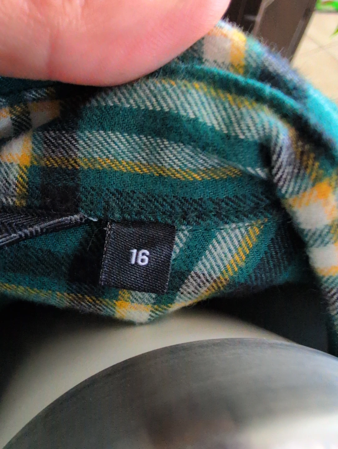 Men's Plaid Flannel Shirt Size 16 - photo 5