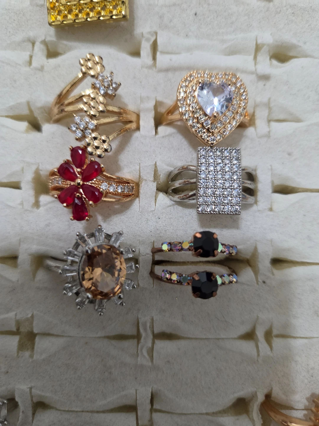 6pcs Assorted Fashion Rings