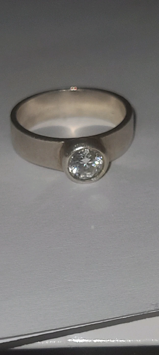 Sterling Silver Ring with Stone
