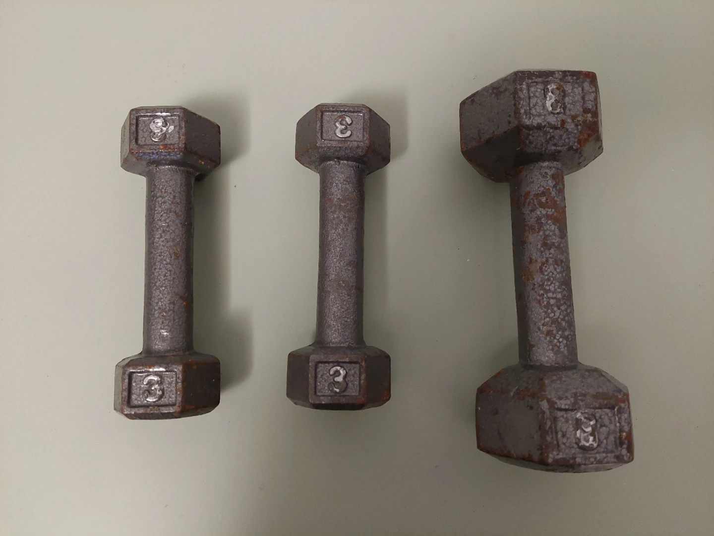 Dumbbell Iron Weights (14 lbs Total)