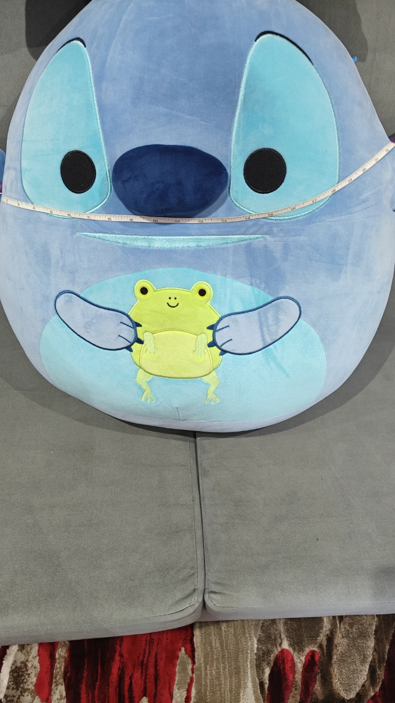 Large Blue Stitch Plush Toy with Frog - photo 4