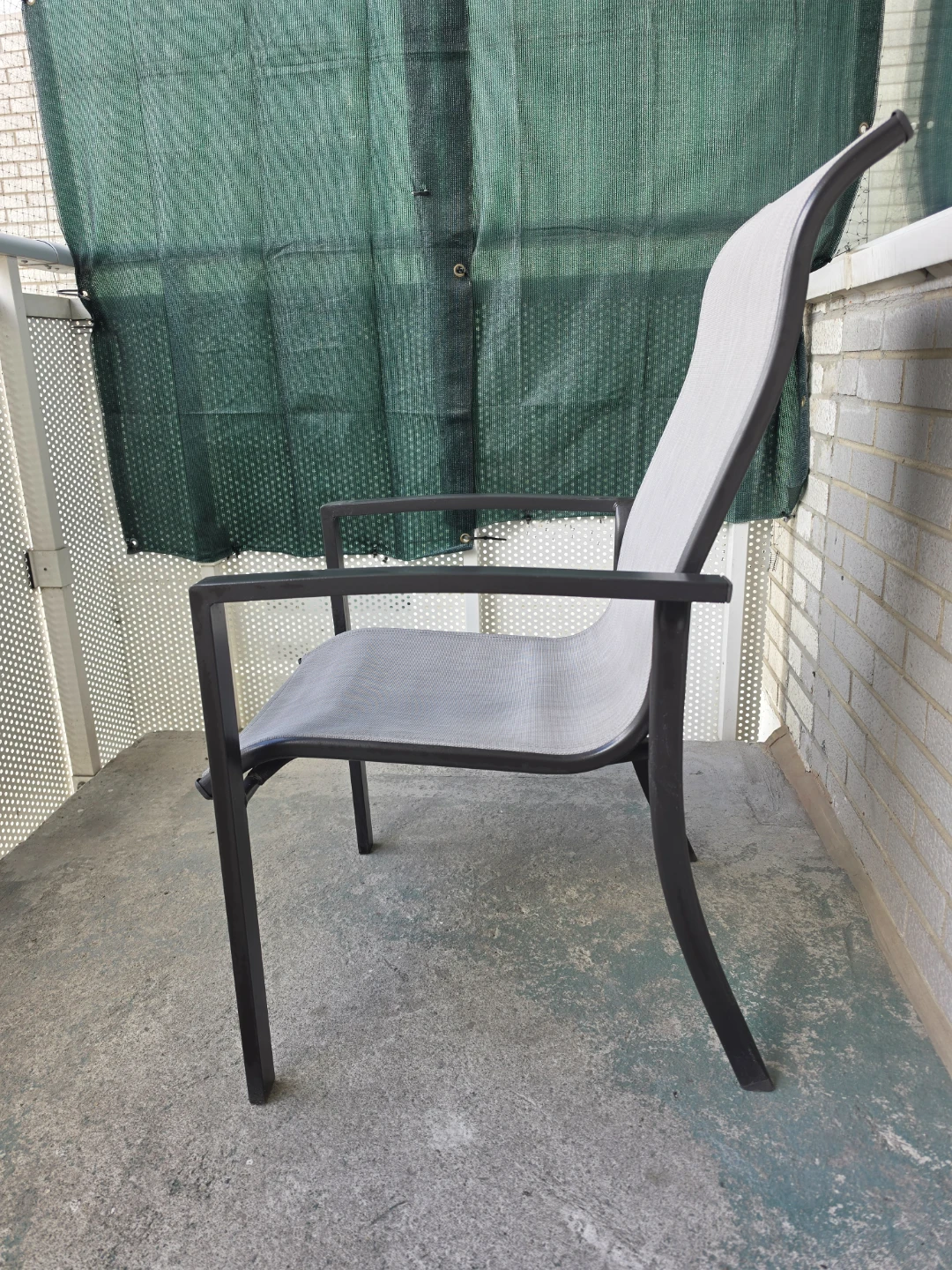 Grey Sling Patio Chair - photo 2
