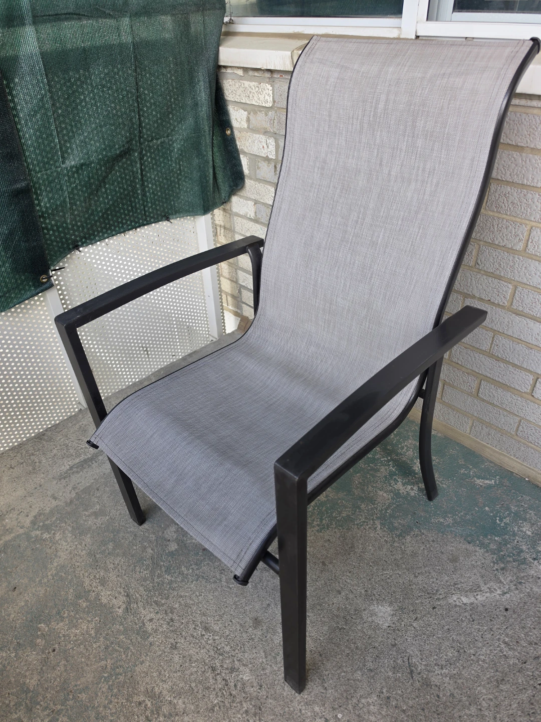 Grey Sling Patio Chair - photo 3