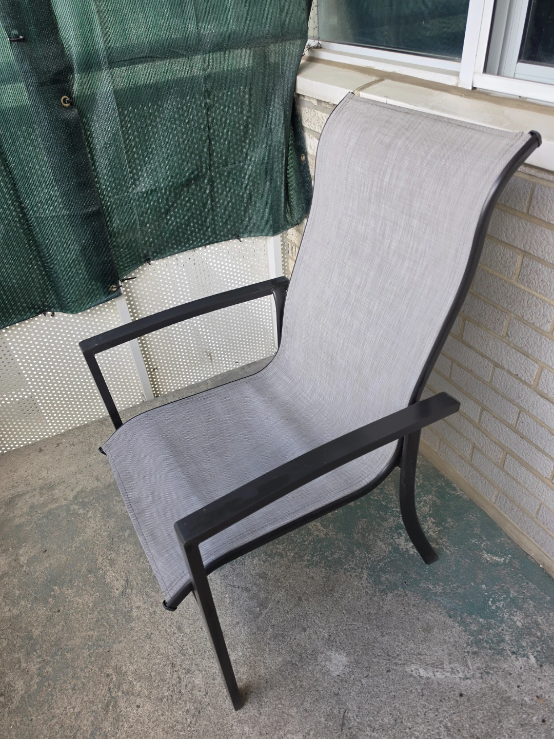 Grey Sling Patio Chair - photo 5