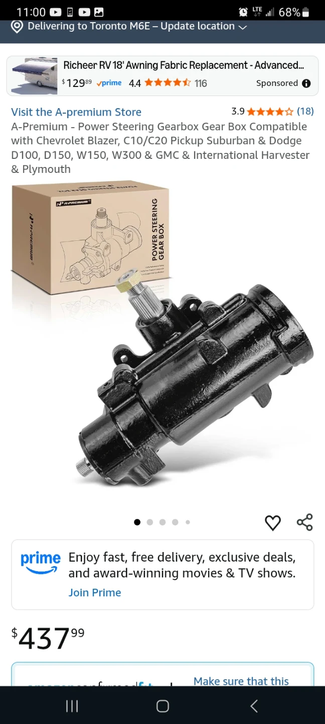 Power Steering Gearbox