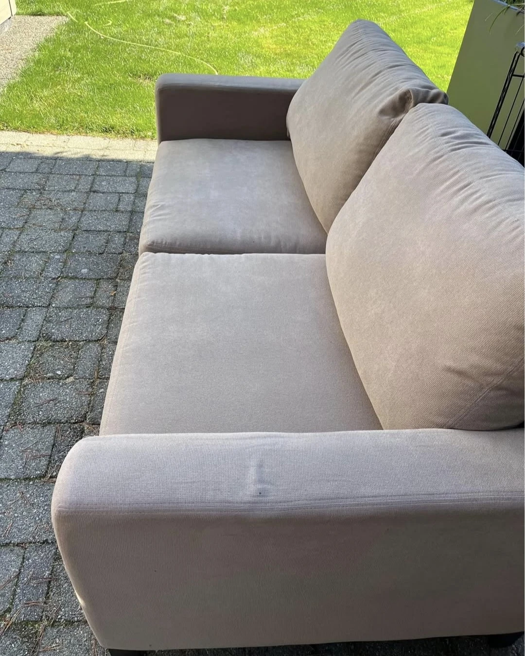 Beige Two-Seater Sofa - photo 5