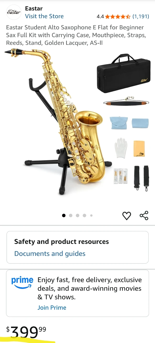 [NEW] Eastar Student Alto Saxophone - Complete Beginner Kit! 🎷 - photo 4