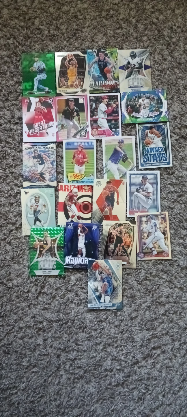 Lot of Sports Trading Cards and DC Comics