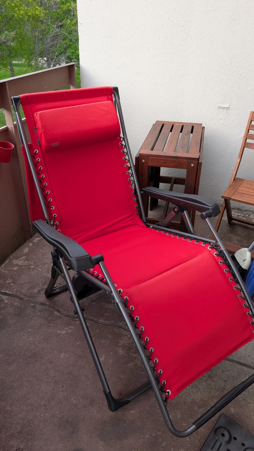 Red Outdoor Uline chair with Canopy - photo 2