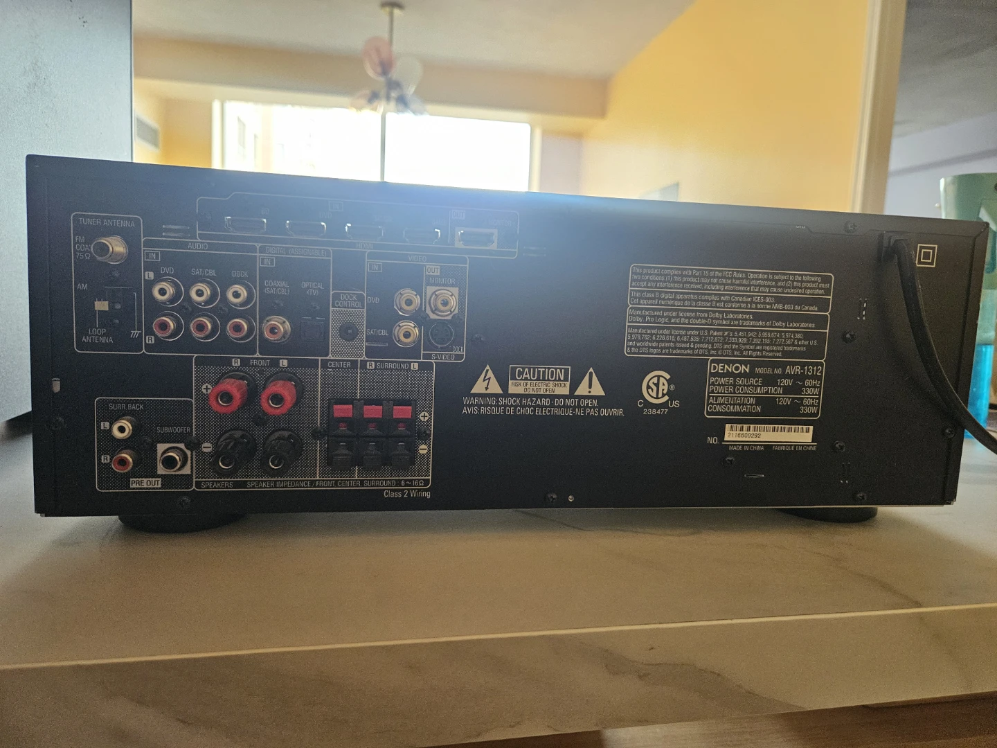 Denon AVR-1312 Home Theatre System with Speakers and Subwoofer - photo 3