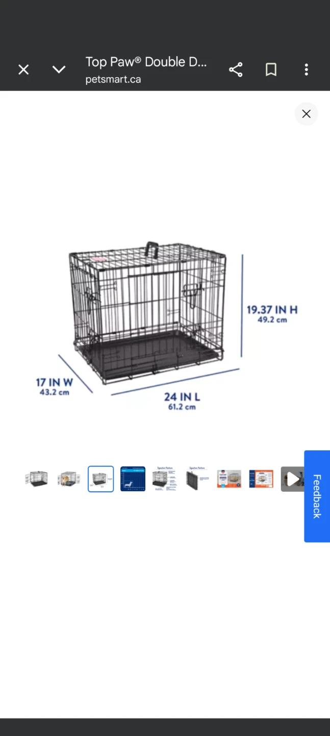 Top Paw Double Door Dog Crate - photo 3