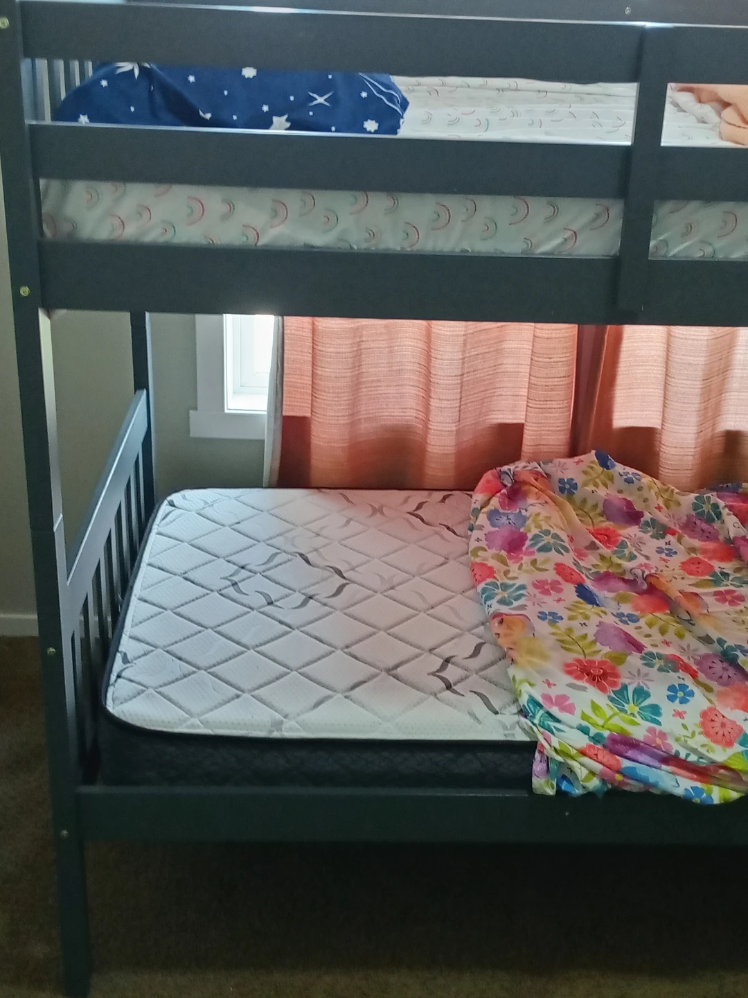 Dark Grey Twin Bunk Bed